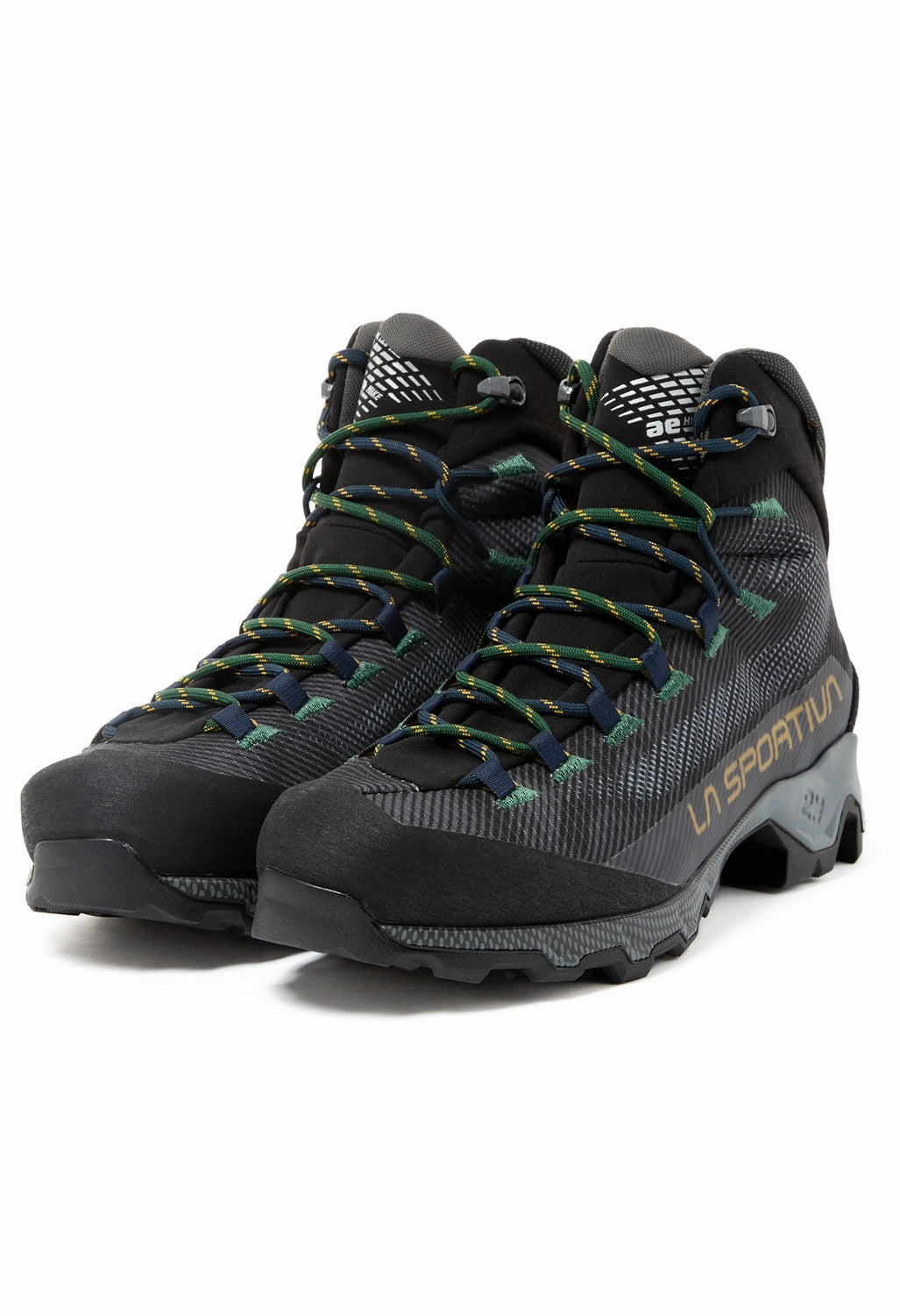 La Sportiva Men's Aequilibrium Hike GORE-TEX Boots - Carbon / Jungle Adjustable Strap Mechanism