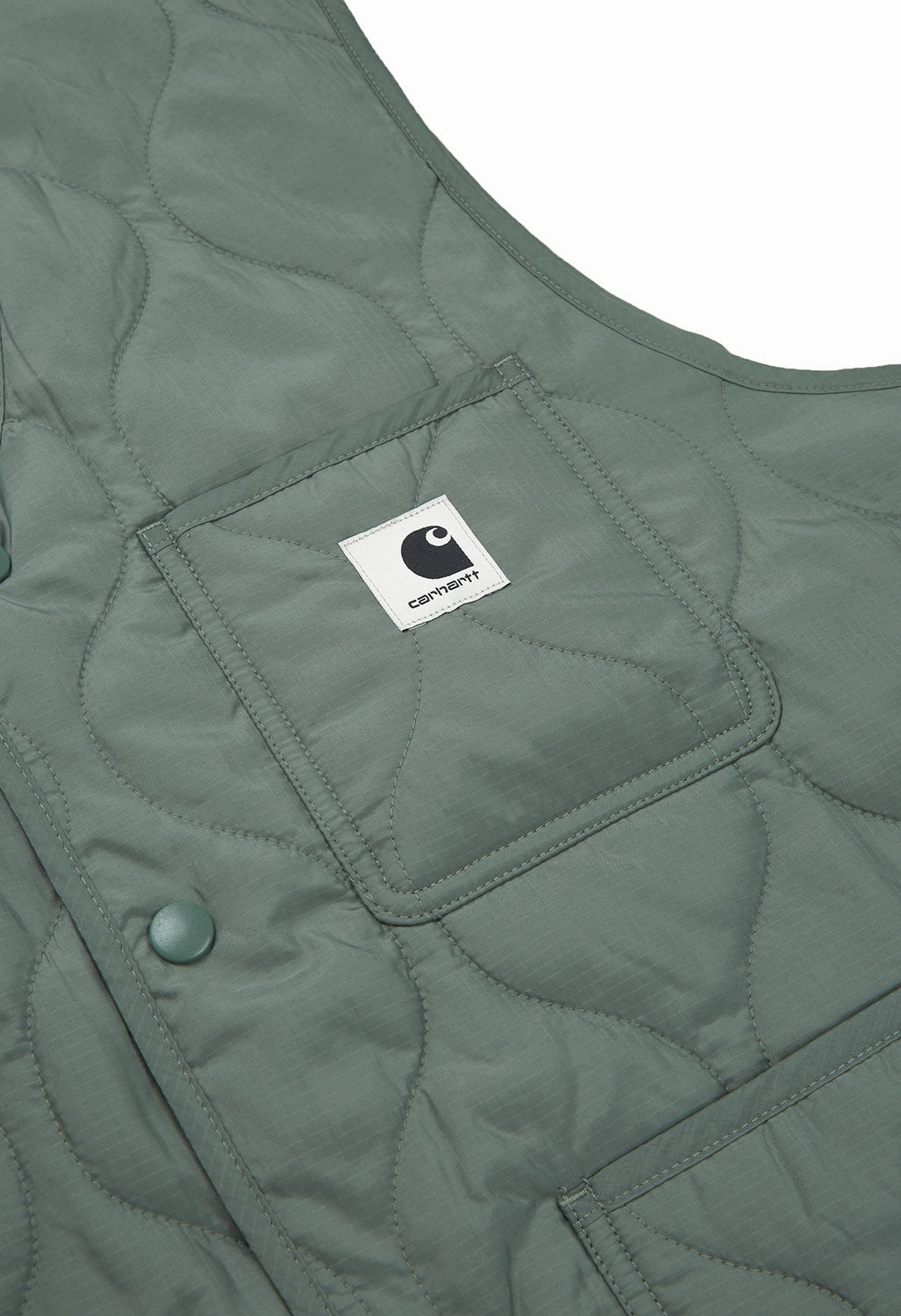 Layering Compatible Cut Carhartt WIP Women's Skyler Vest - Park