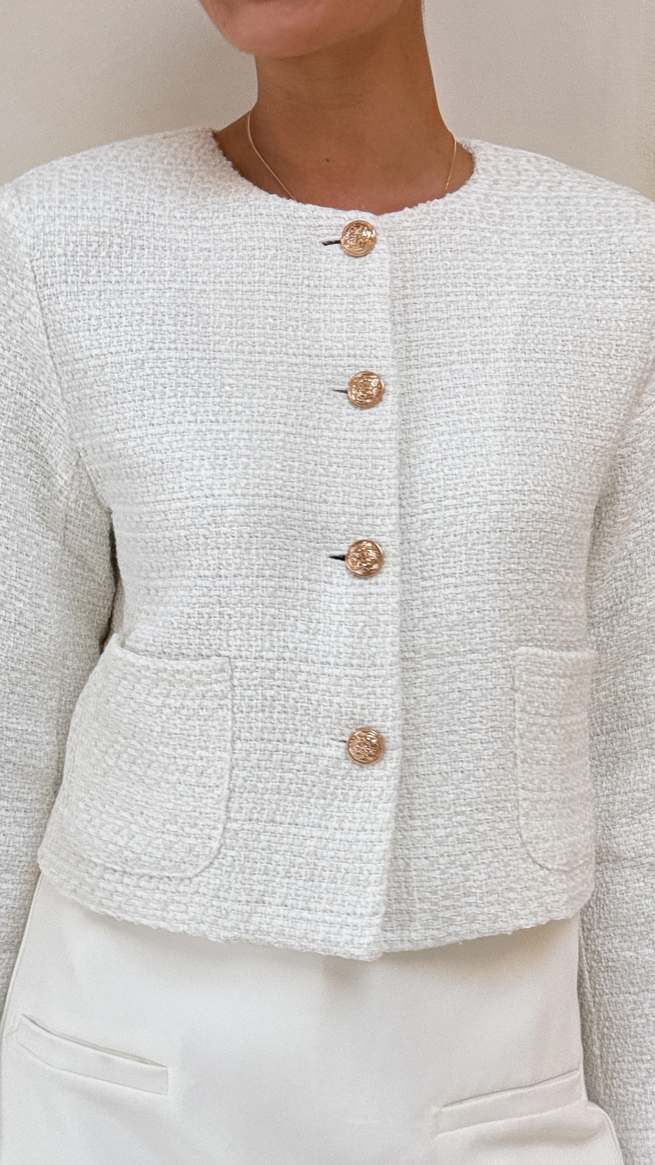 Laina Jacket - White Day To Day