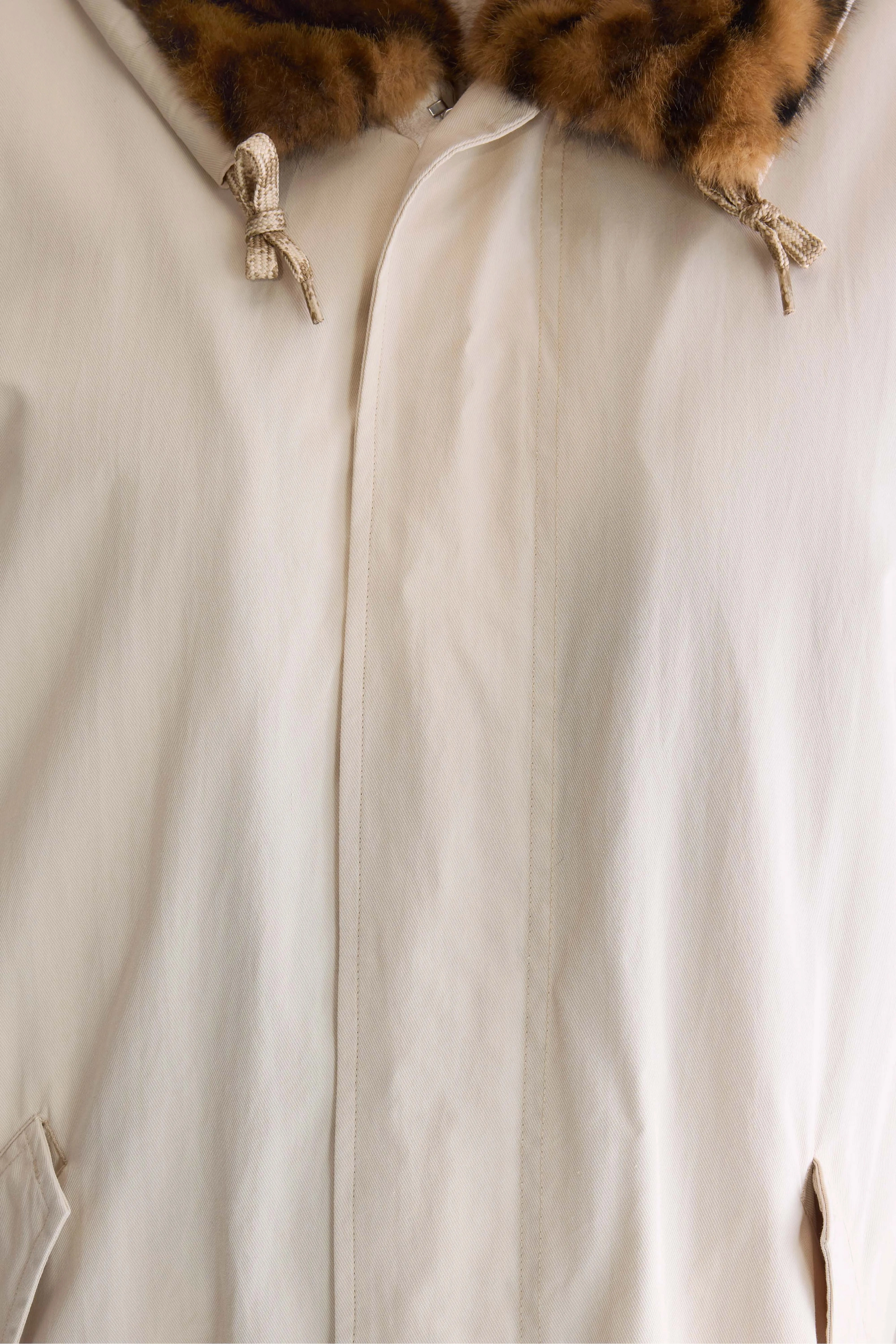 Laos hooded parka (252 / W / NATURAL) Autumn Layers Snag Free Zipper Technology