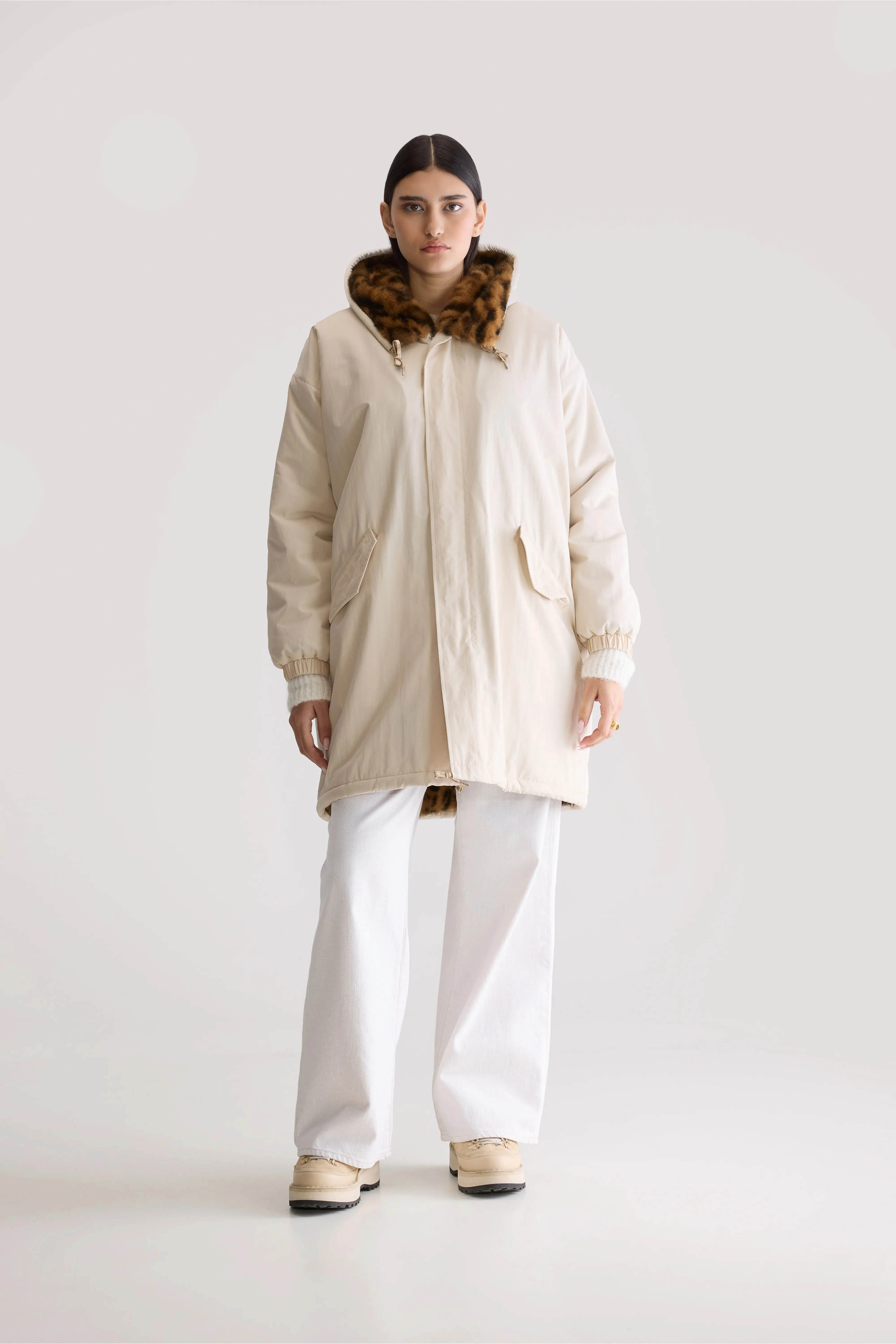 Everyday Look Effortless Layer Laos hooded parka (252 / W / NATURAL)