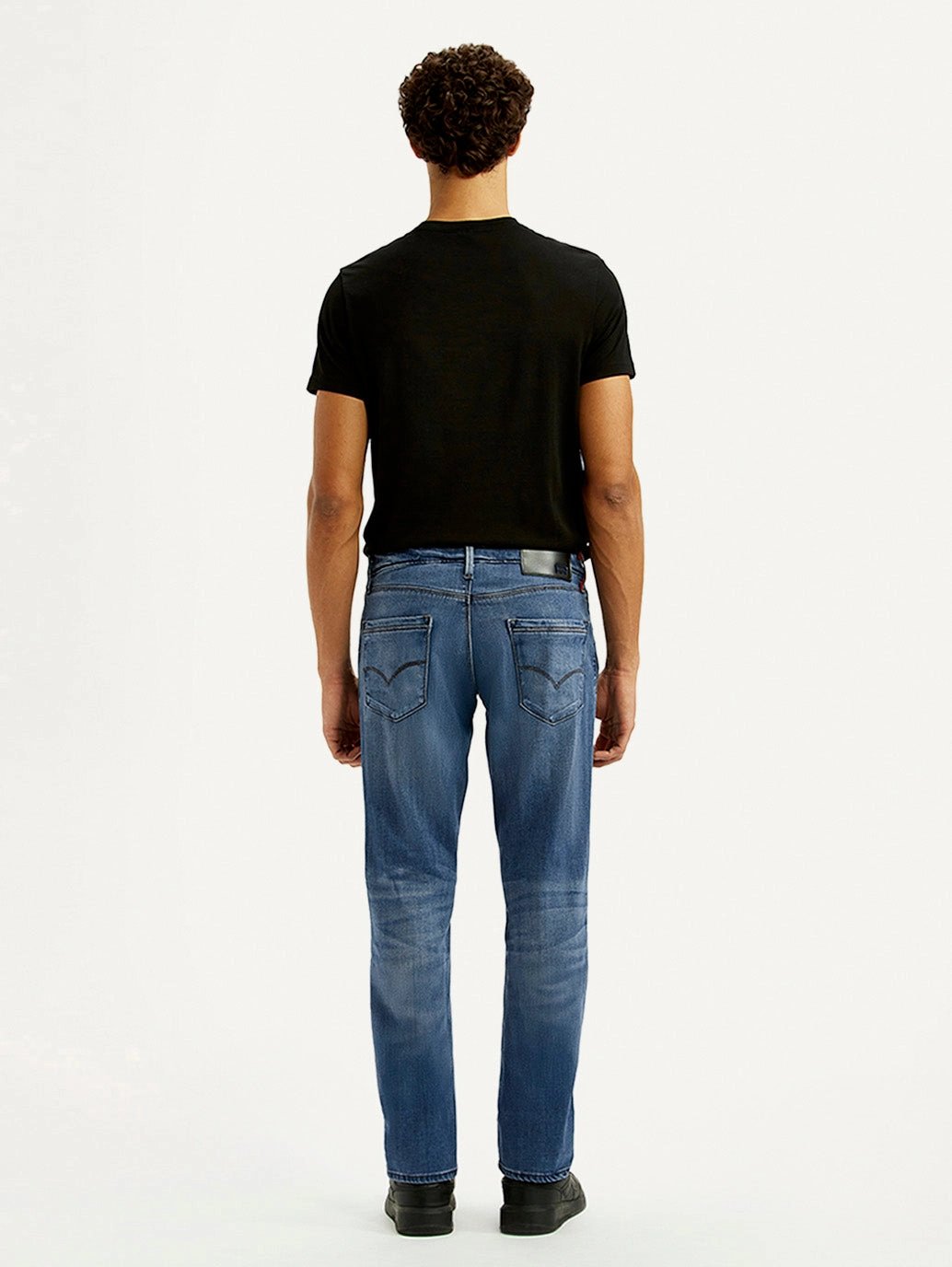 Men's Redloop 511 Blue Slim Fit Mid Rise Jeans Artist Vibe Travel Outfit tailored look