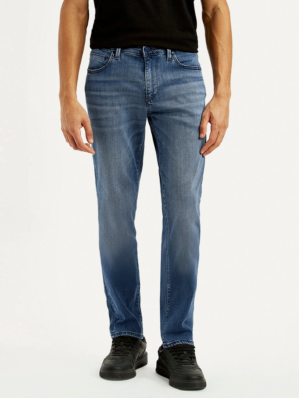 Low Profile Zipper premium design Men's Redloop 511 Blue Slim Fit Mid Rise Jeans