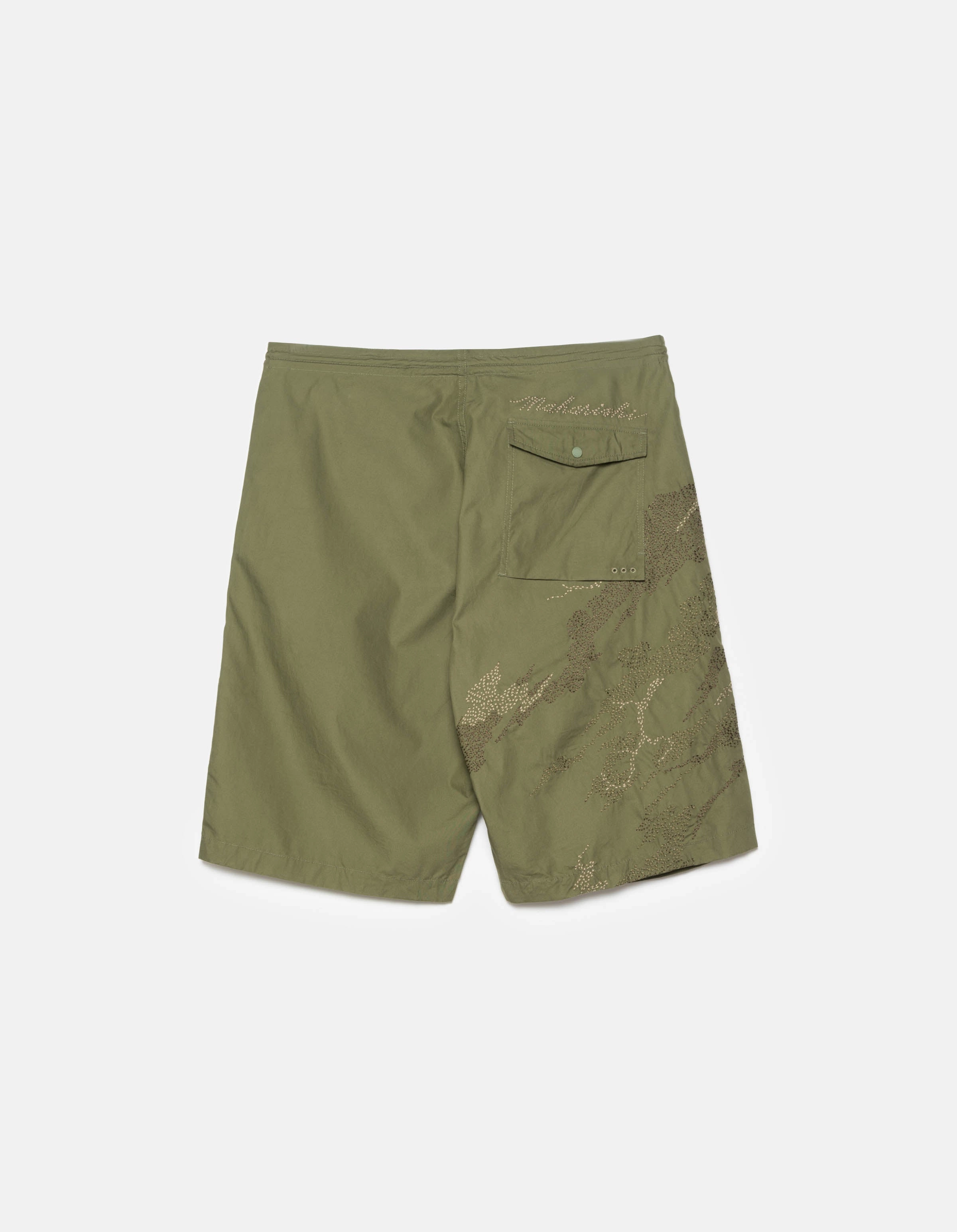 Reinforced Stress Points Active Movement 6238 Sashiko Bonsai Snoshorts Olive OG-107F