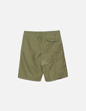 Reinforced Stress Points Active Movement 6238 Sashiko Bonsai Snoshorts Olive OG-107F