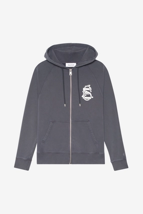 LOOSE ZIP HOODIE EMBLEM product gemstone luxury product birthday allure