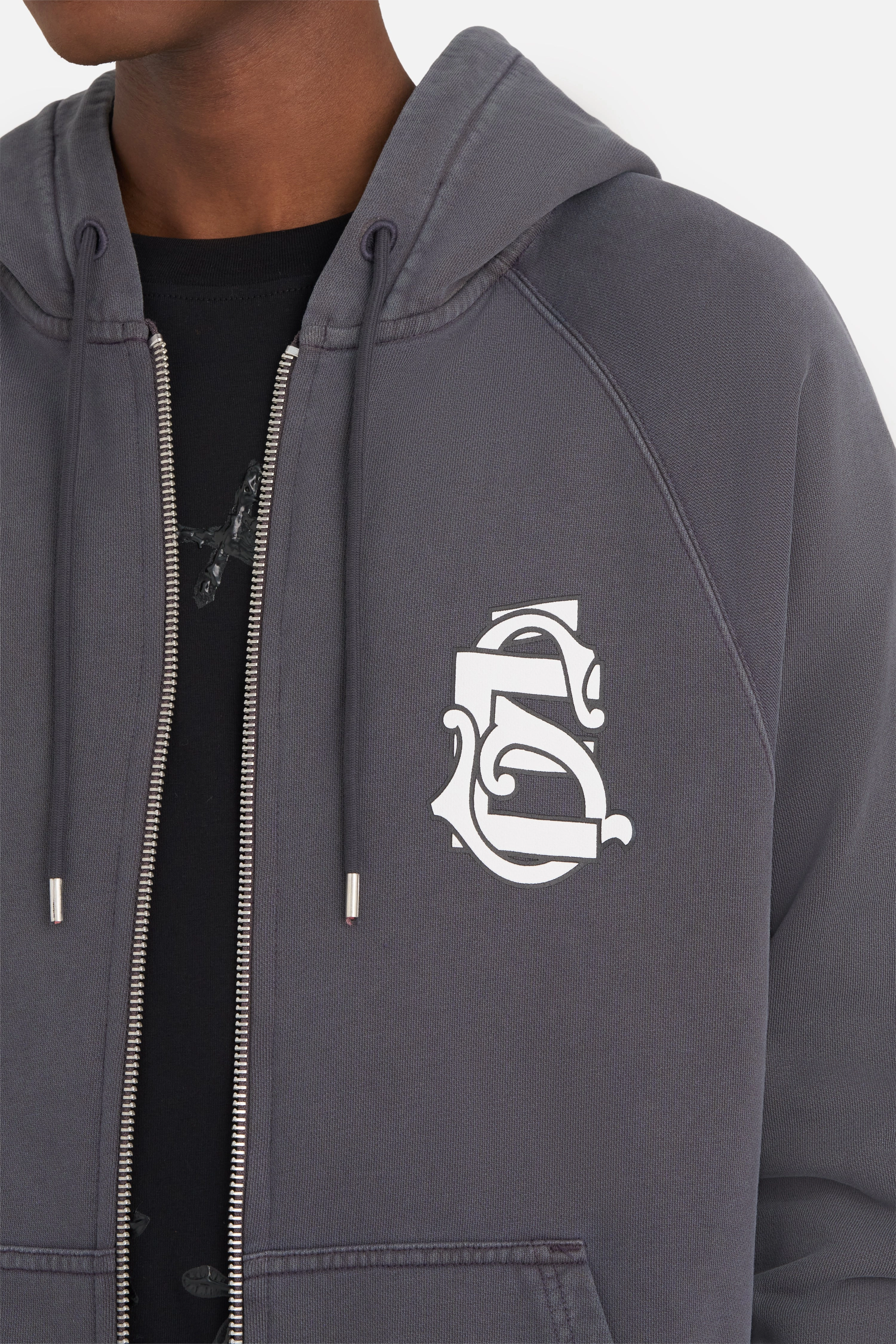 LOOSE ZIP HOODIE EMBLEM product dancing suitable rhythm product sustainable future