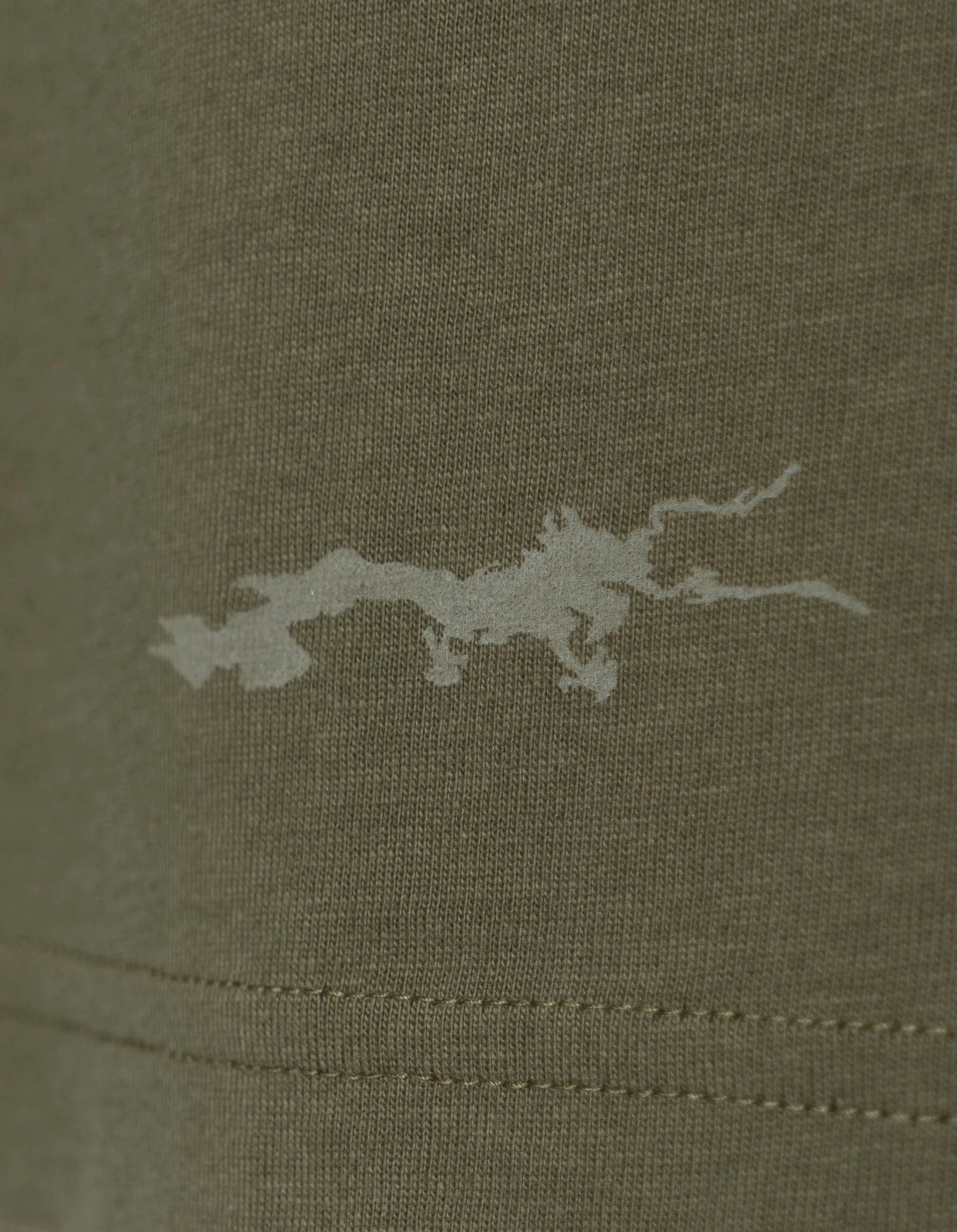 BrushedInnerLining Shrinkage Prevention Treatment 6244 Maharishi Reflective S/S T-Shirt Olive OG-107F
