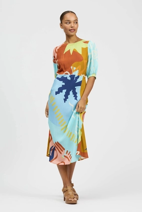 single wear Leo Midi Dress Caiman Croc Print