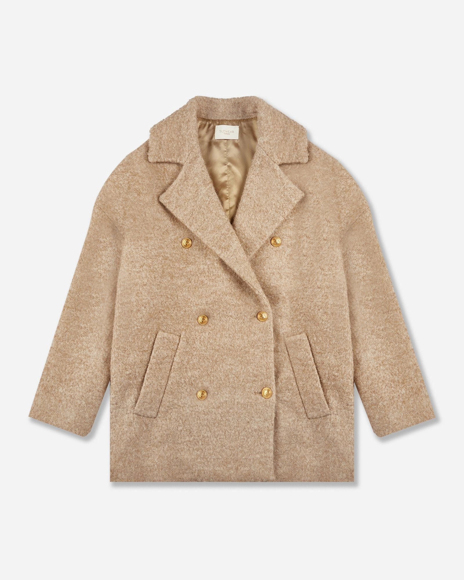 Easy Wear Multi Purpose Layer Wide fit wool boucl?? peacoat