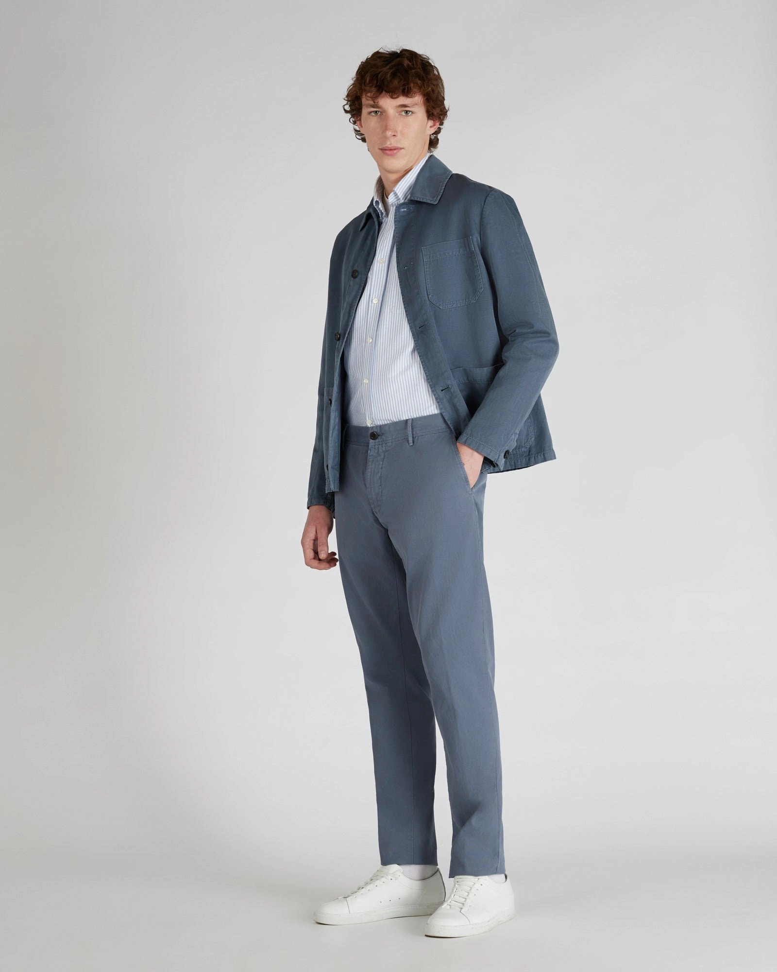 Slim-fit panama cotton trousers Performance Design Fit Durable Activewear