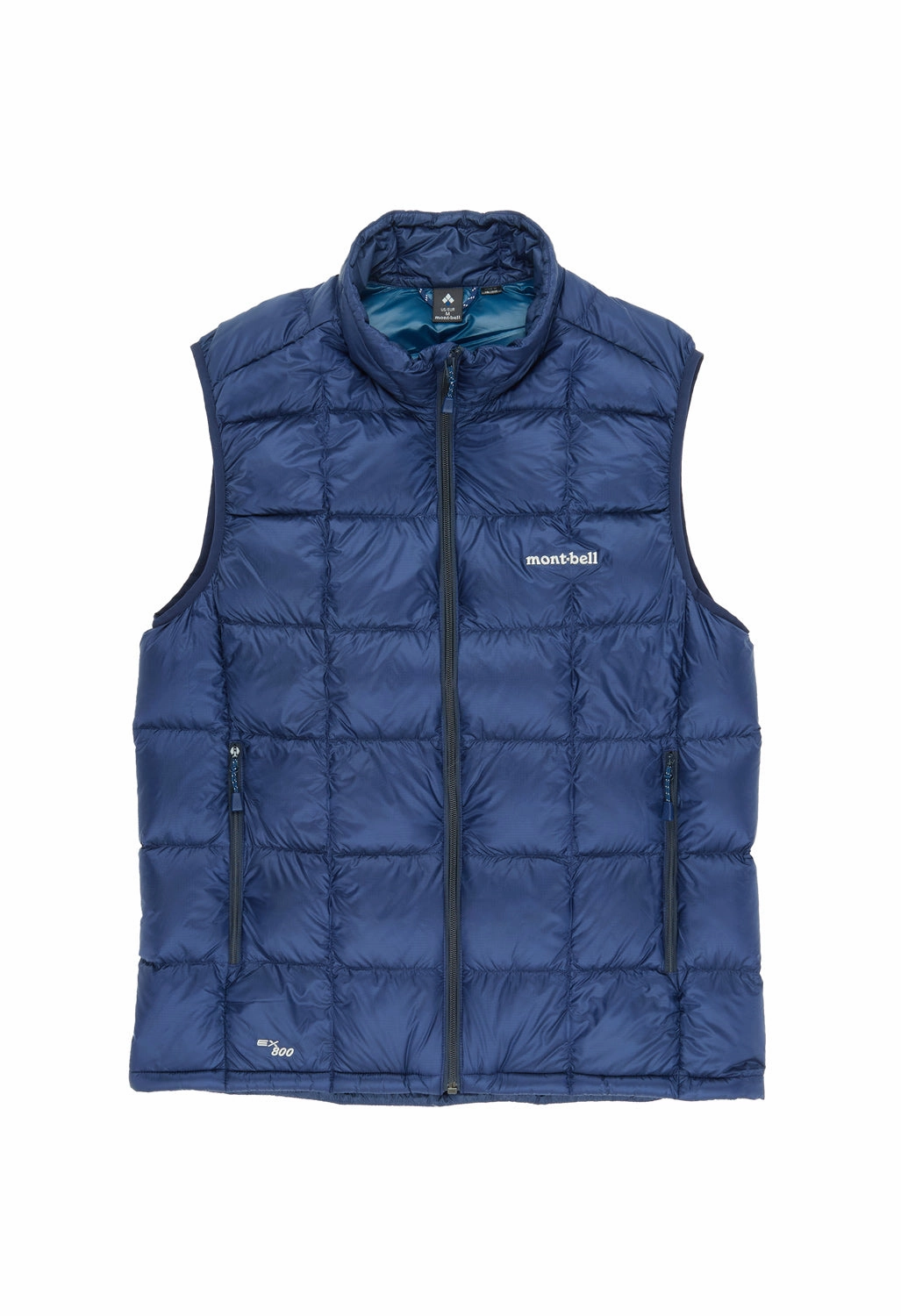 Flexible Knit Montbell Men's Superior Down Vest - Navy