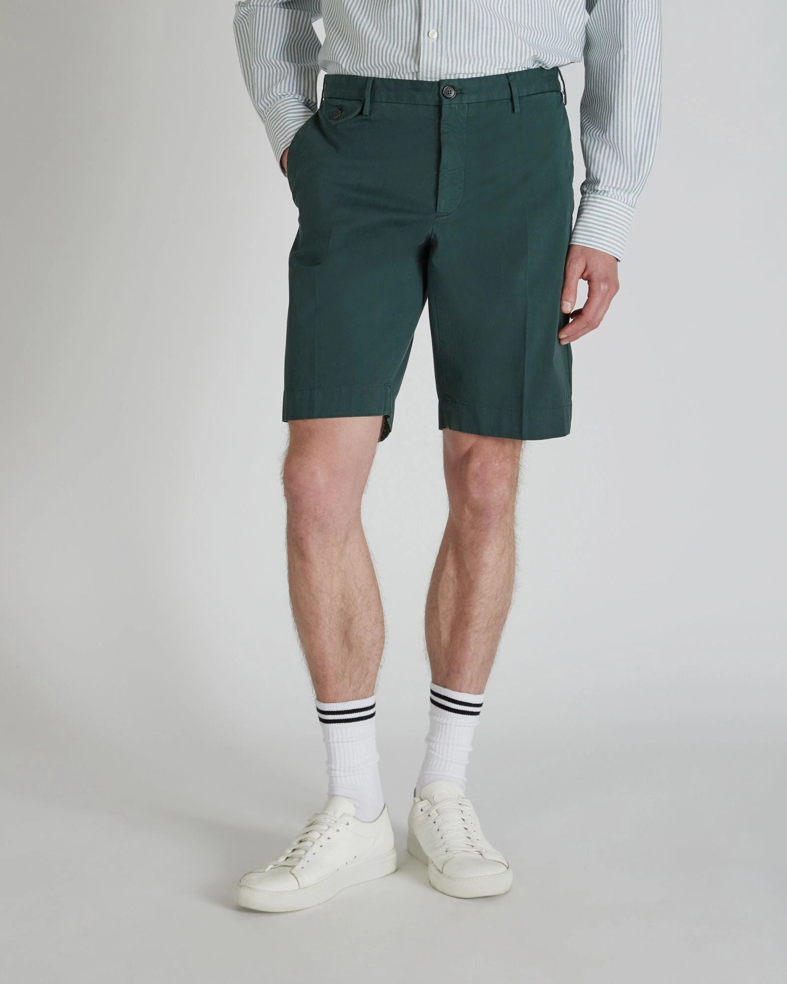 Stretchable Fabric Cozy Fit Slim-fit Royal Batavia Bermuda shorts