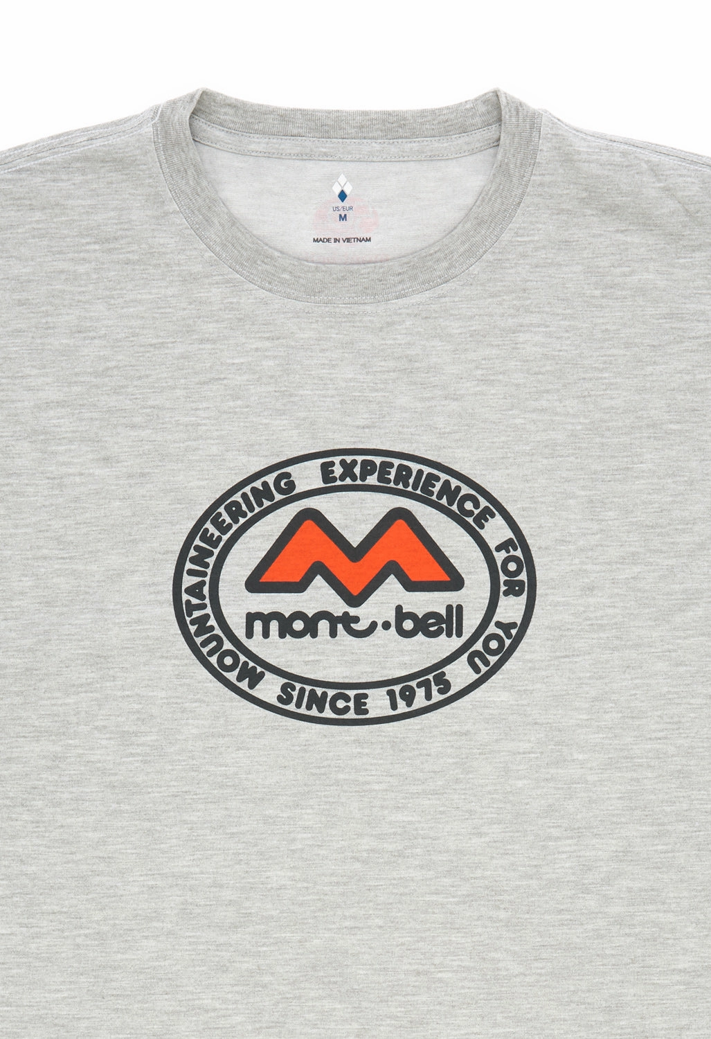 Easy Wear Option All-day Comfort Montbell 50th Anniversary Men's Wickron Classic M Mark Short Sleeve T-Shirt - L. Gray