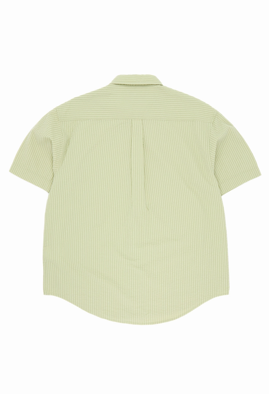 Carhartt WIP Men's Short Sleeve Toland Shirt - Toland Stripe / Pale Olive Exclusive Collection