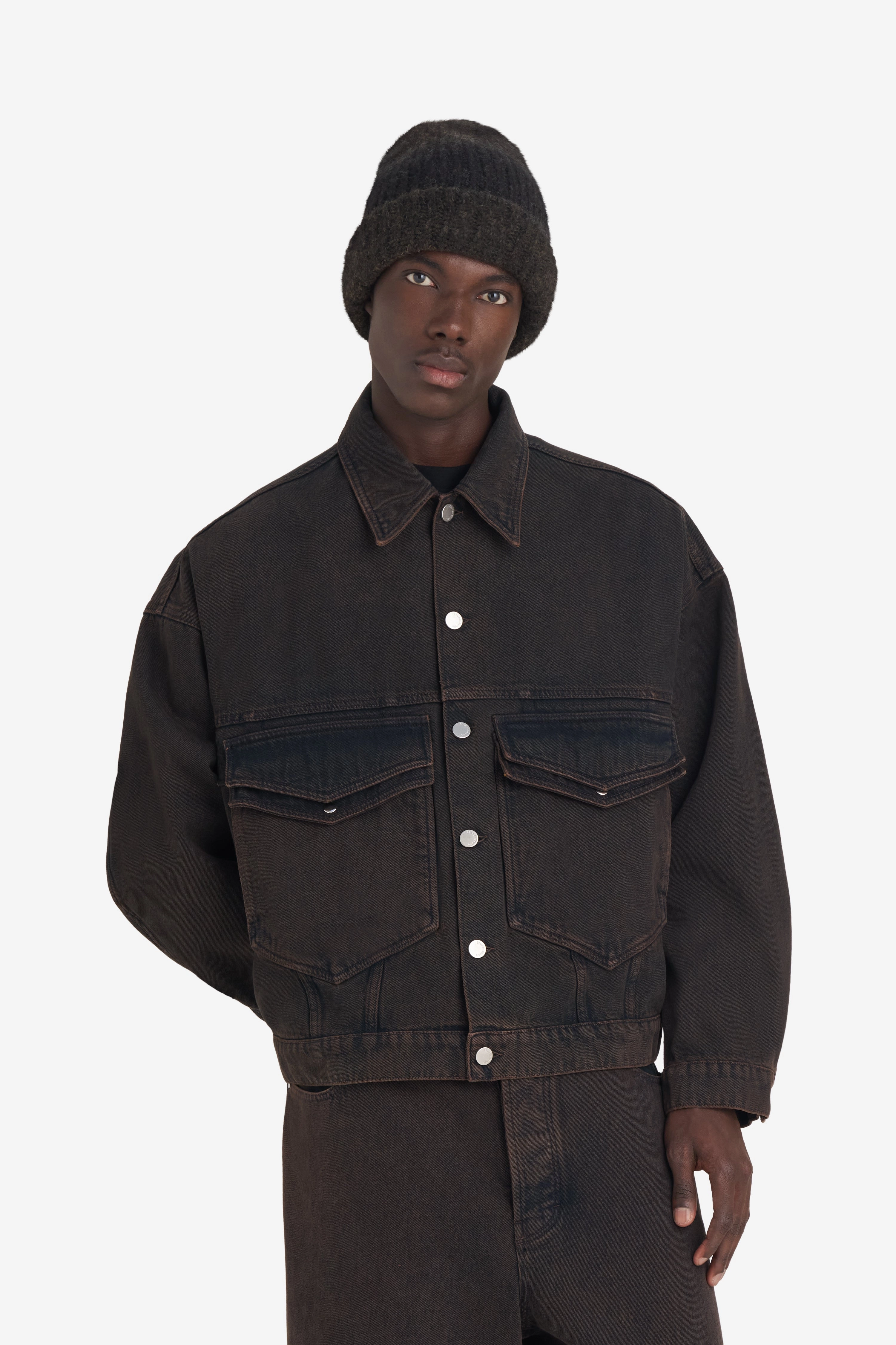 LOOSE DENIM JACKET Stretch Panels Detachable Components
