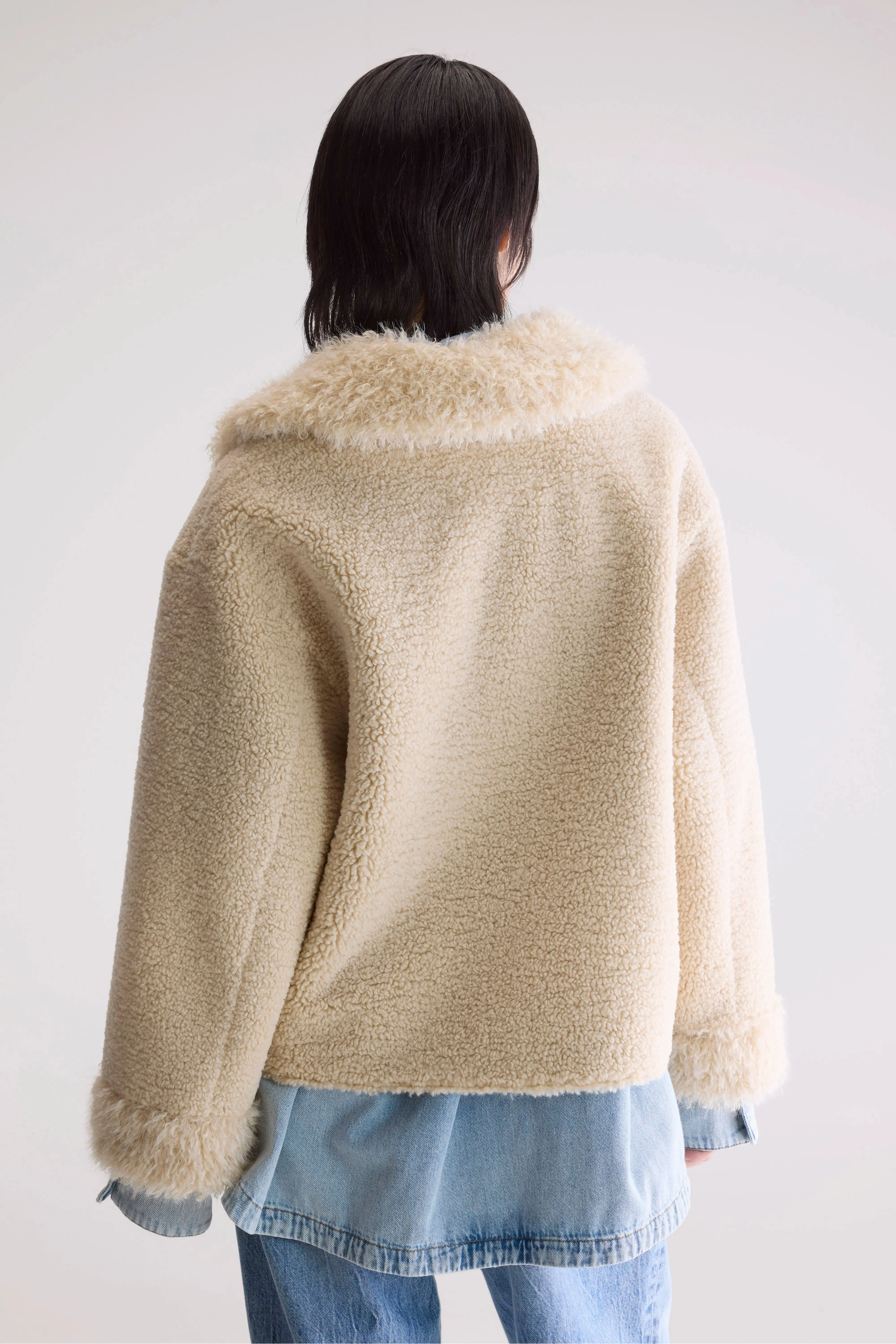 Polarized Sun Protection Jakarta faux fur and shearling jacket (252 / W / MINERAL)