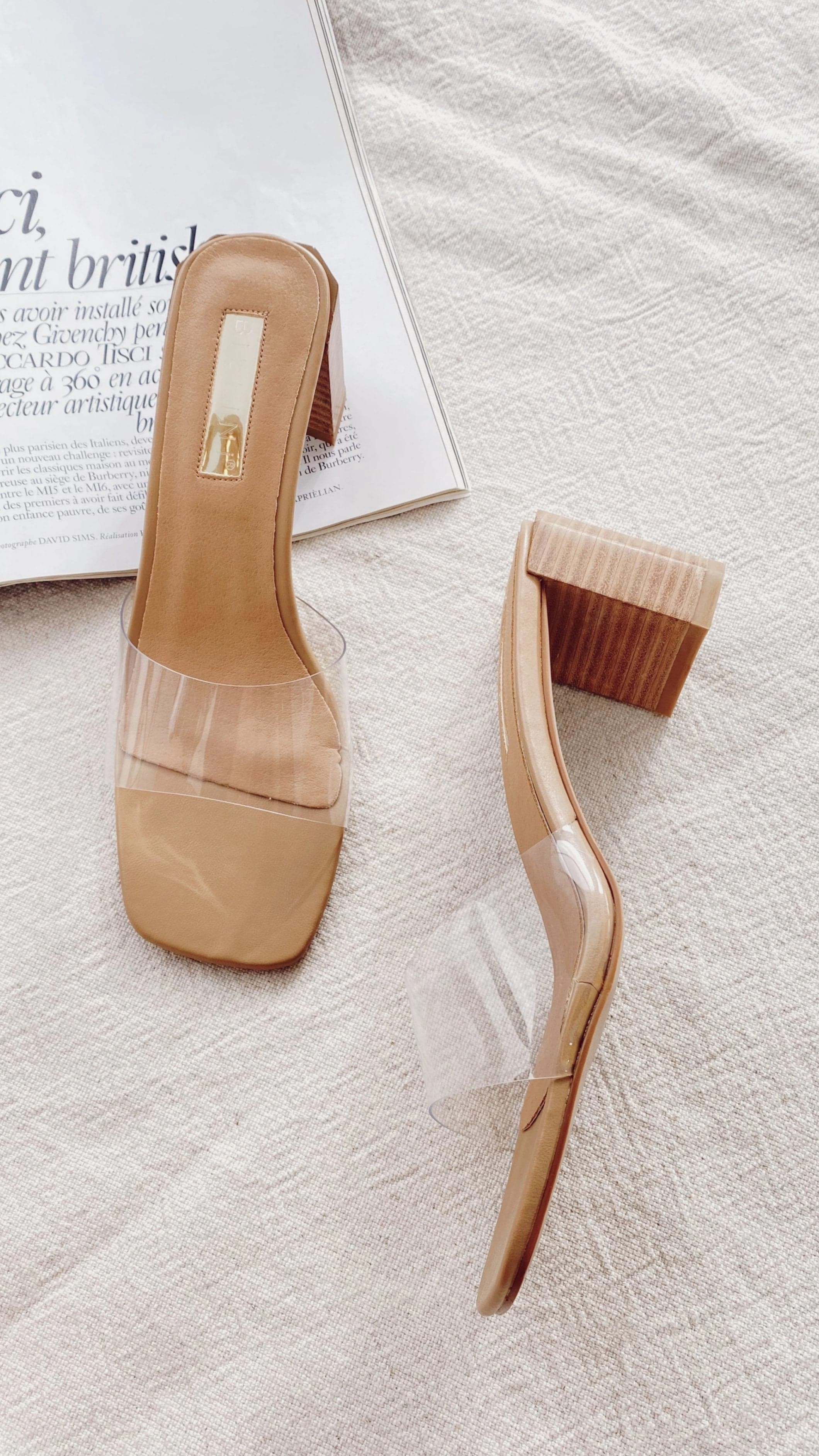 Heel Guard Low Heel Lucy Heel - Clay/Clear