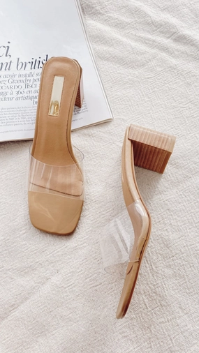 Heel Guard Low Heel Lucy Heel - Clay/Clear