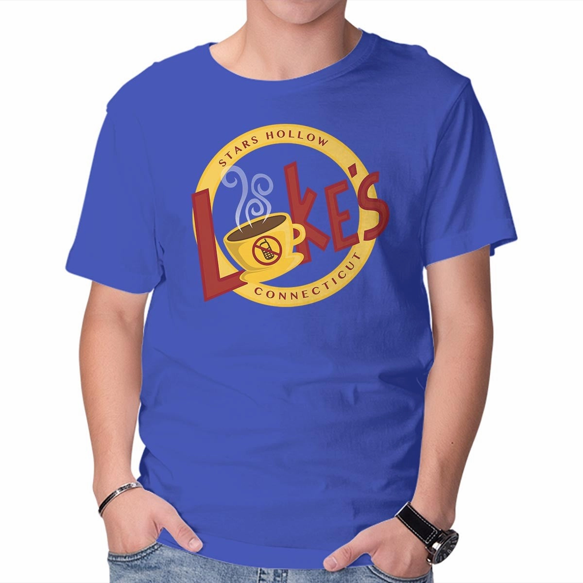 Luke's Crew Neck Design Sporty Top