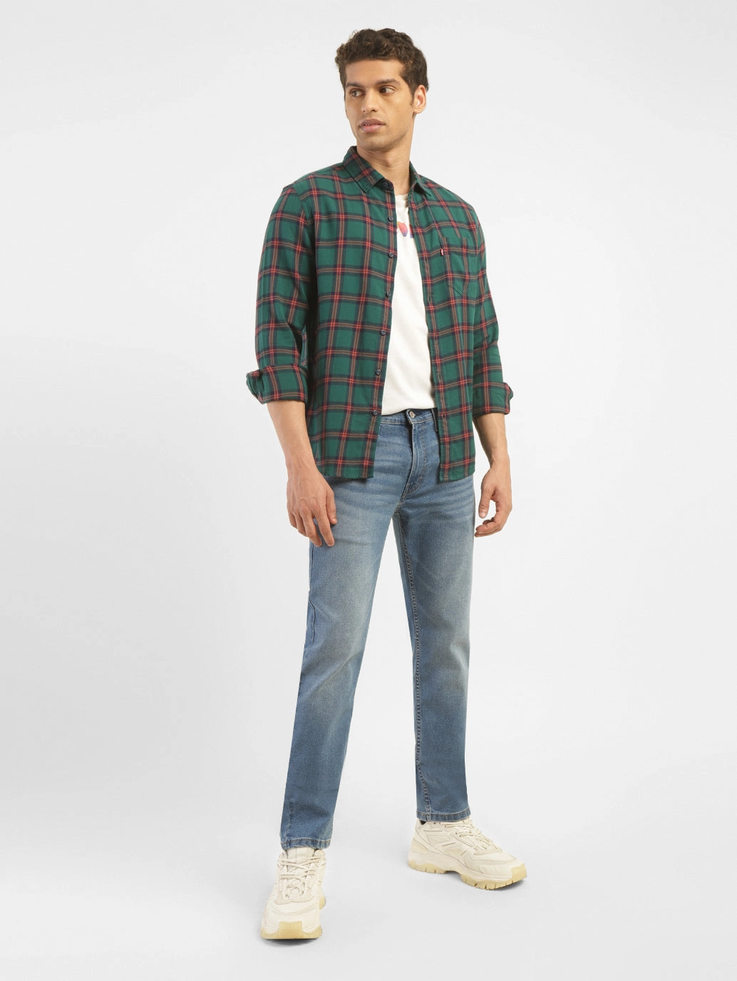 Men's 511 Blue Slim Fit Mid Rise Jeans Urban Look
