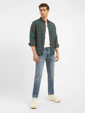 Men's 511 Blue Slim Fit Mid Rise Jeans Urban Look