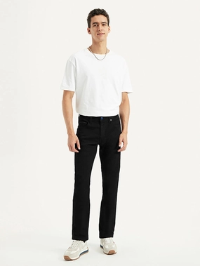 Permanent Crease Retention Quick Dry Weave Technology Men's 511 Black Slim Fit Mid Rise Jeans