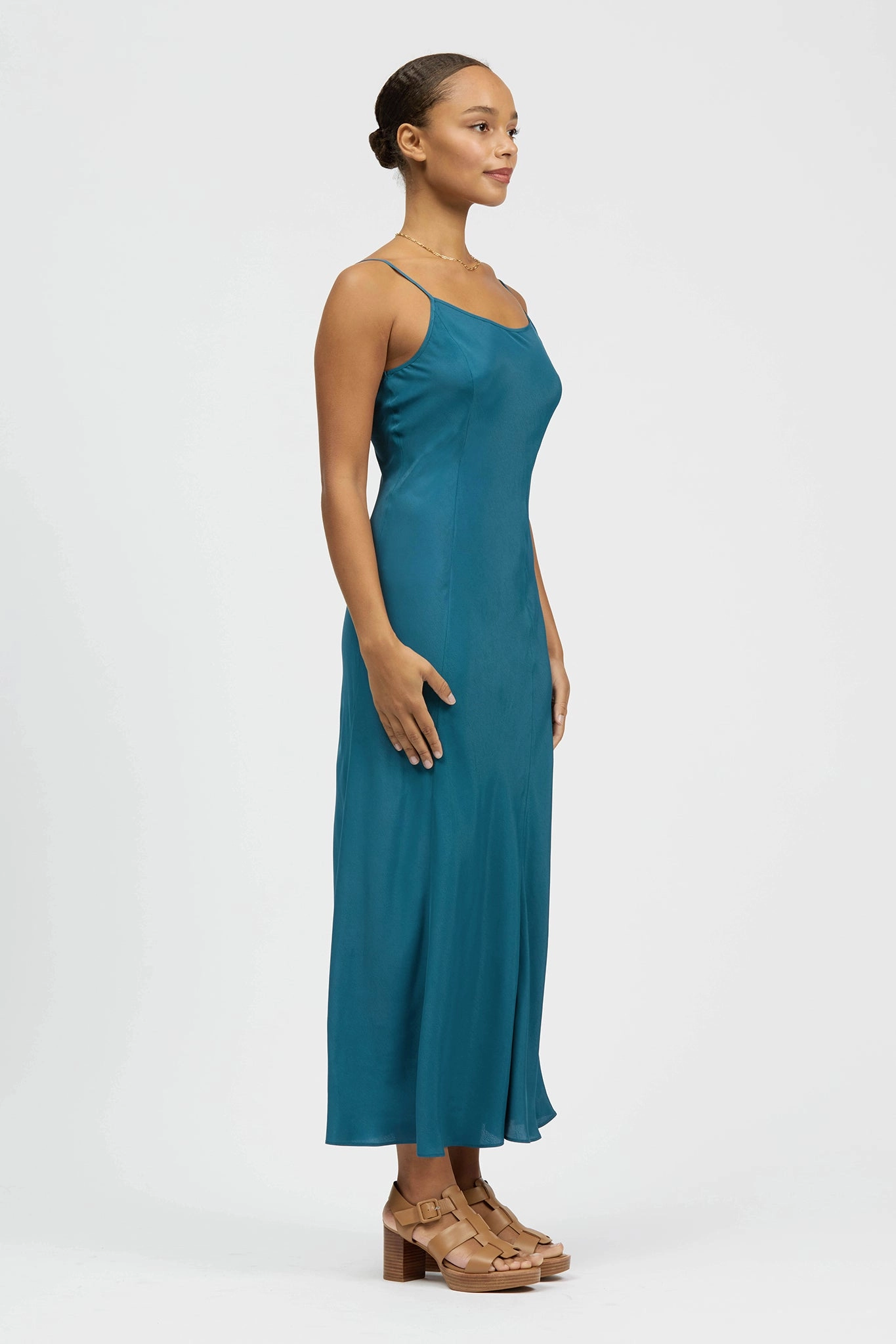 Fall Ready Luz Bias Dress Petrol