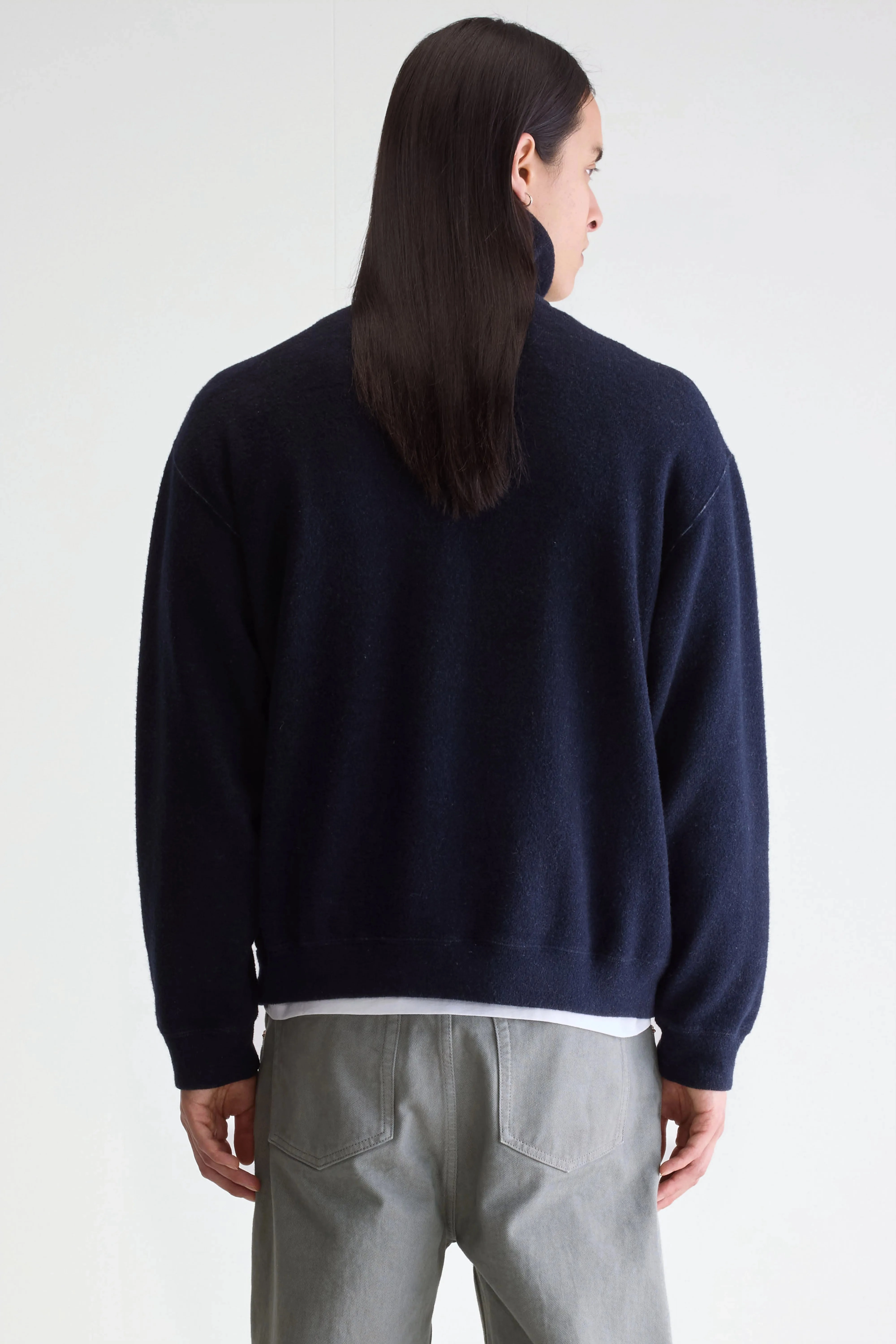 Athletic Cut gemstone accents Mabro zipped-collar sweatshirt (252 / M / COMBO B)