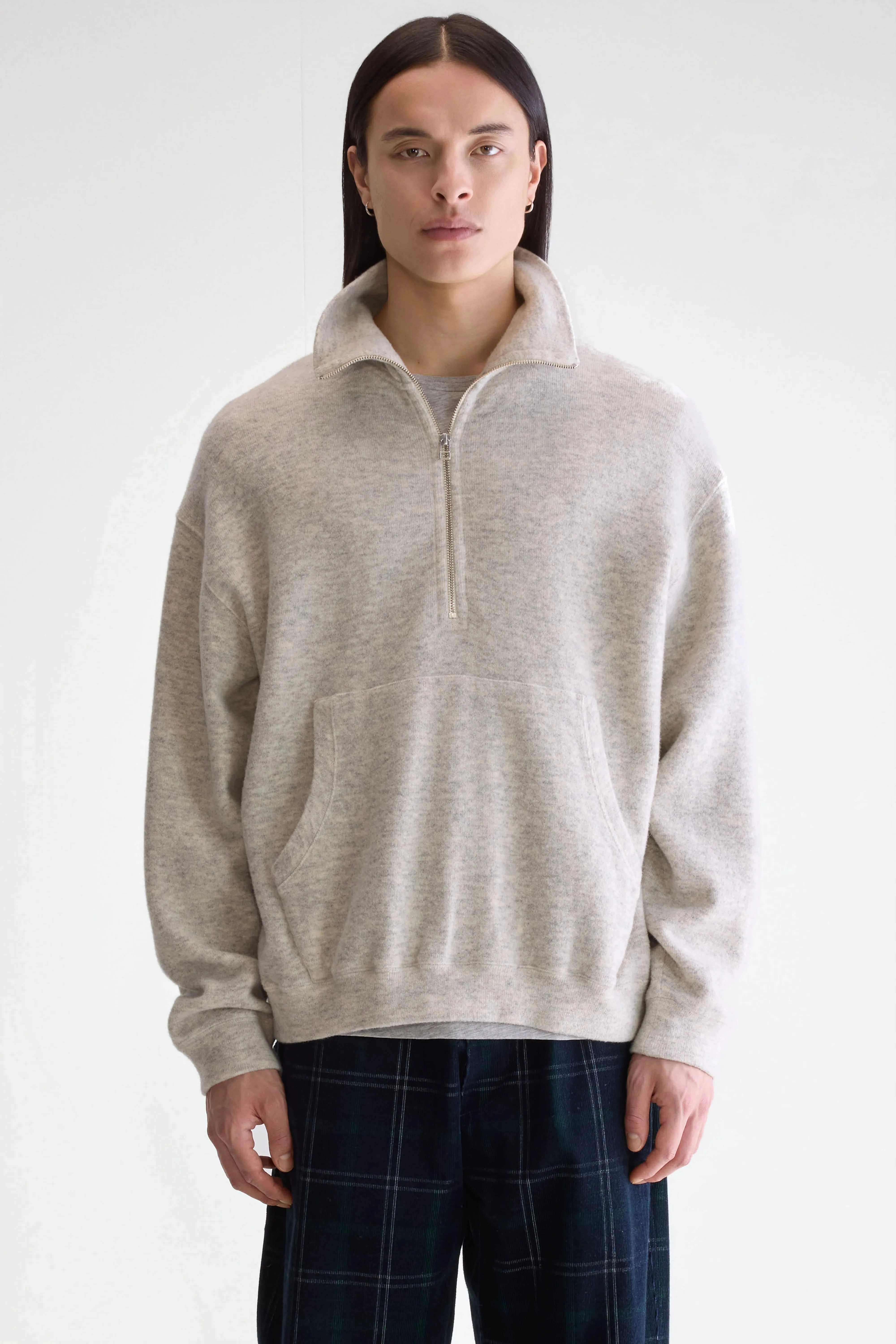 Mabro zipped-collar sweatshirt (252 / M / COMBO C) Lounge Style Trendy Comfort