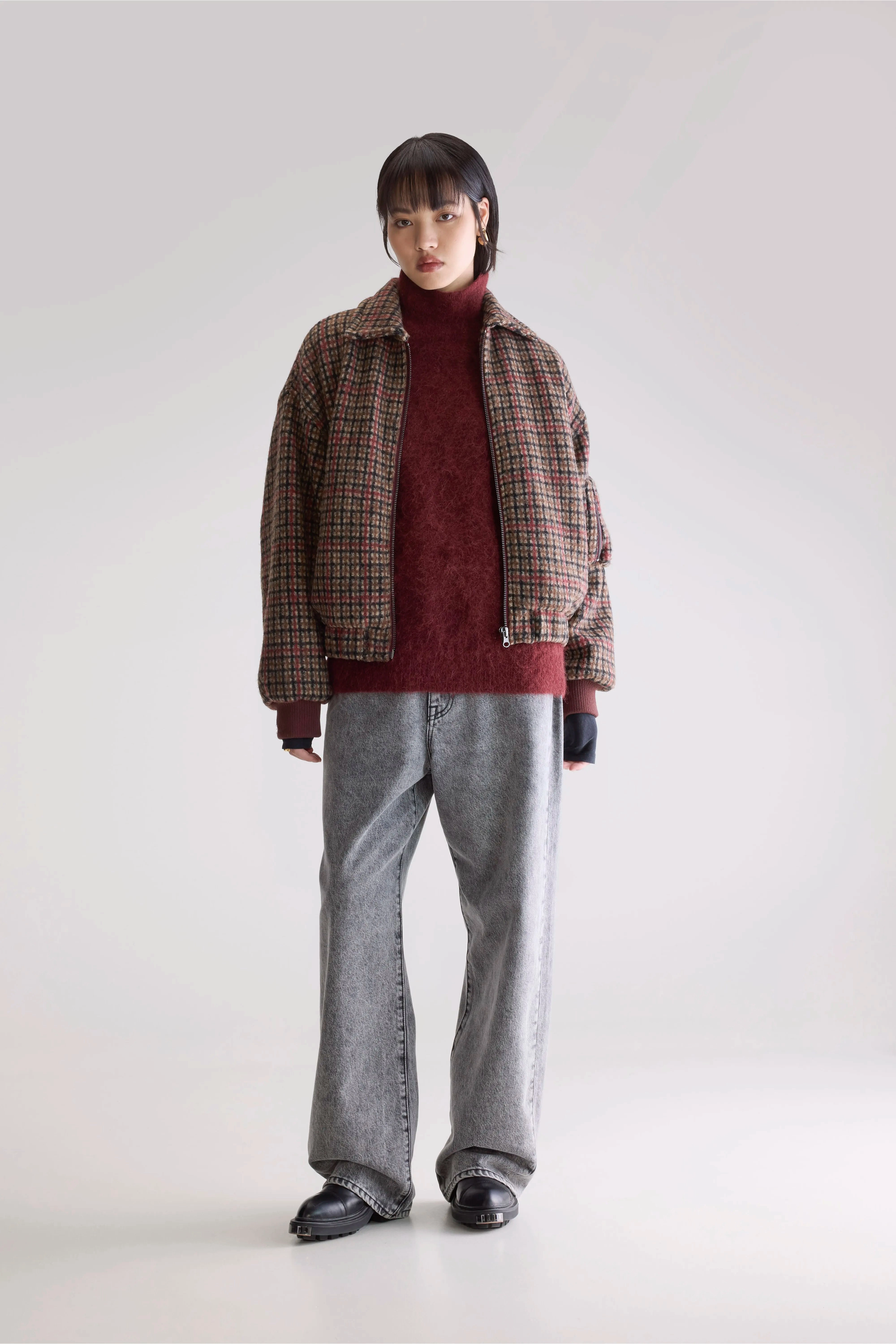 Weather Smart Look Strong Stitches Asher Bomber-style Jacket (252 / W / COMBO A)