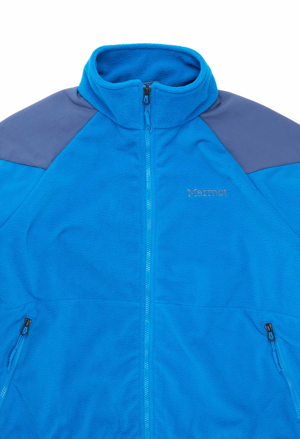 Marmot Better Polar Alpinist Fleece Jacket - Better Blue / Blue Indigo HighCollarDesign