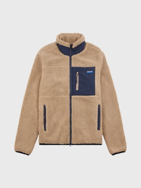 Foldable Shoulder Straps Mattawa Fleece Jacket in Chinchilla