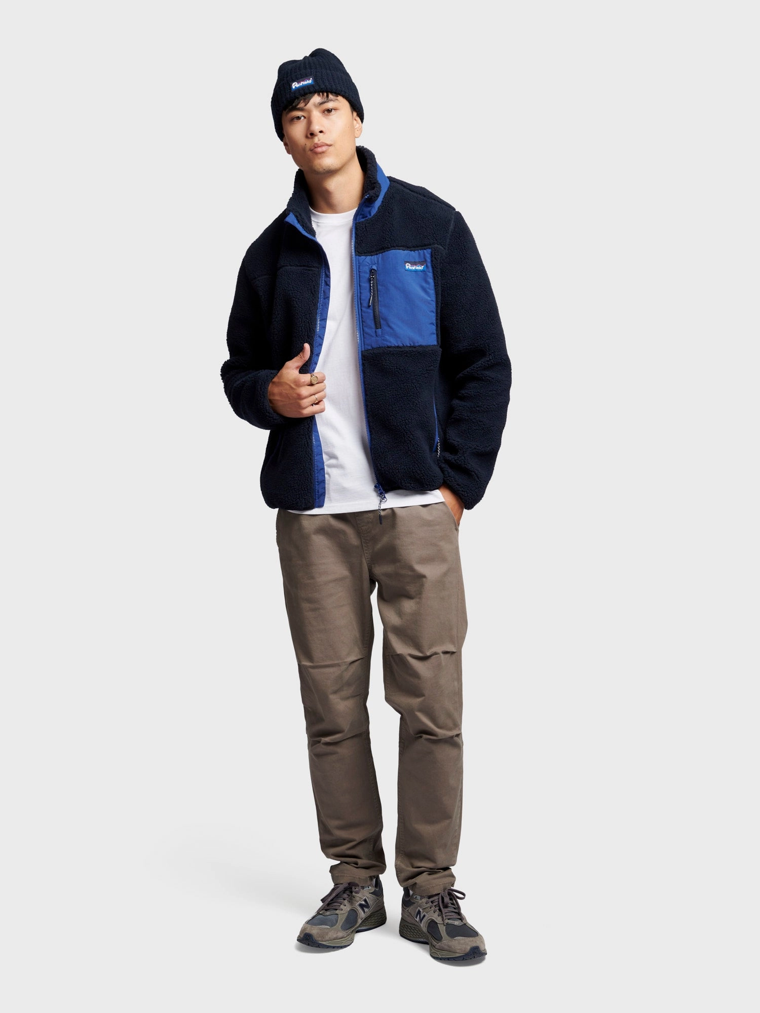 Mattawa Fleece Jacket in Navy Blue Lightweight Comfort