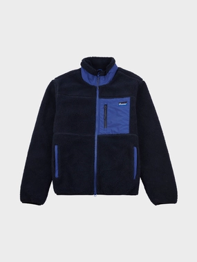 Mattawa Fleece Jacket in Navy Blue Soft Texture