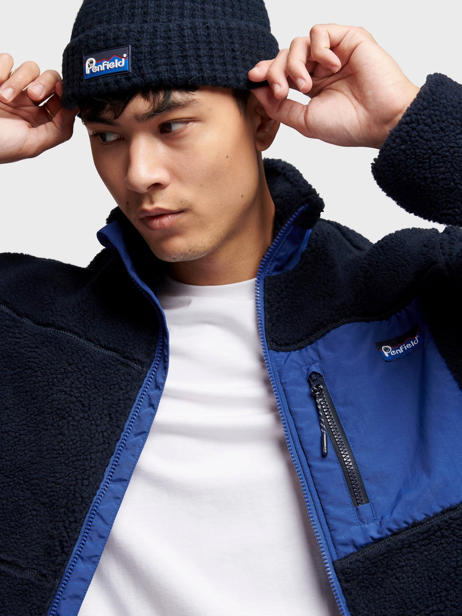 Mattawa Fleece Jacket in Navy Blue All Day Comfort
