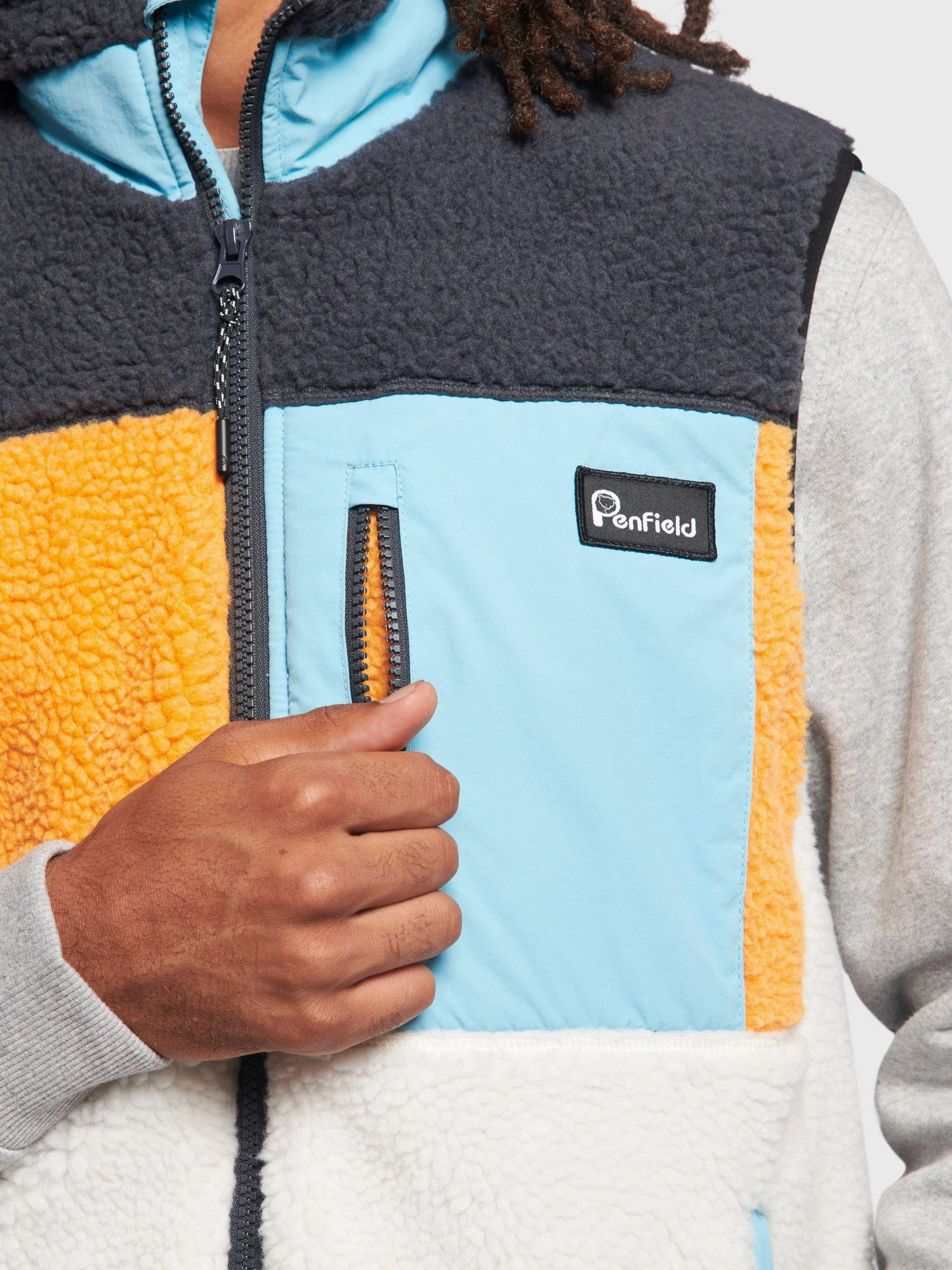 Clean Fit Design Mattawa Fleece Vest in Ebony