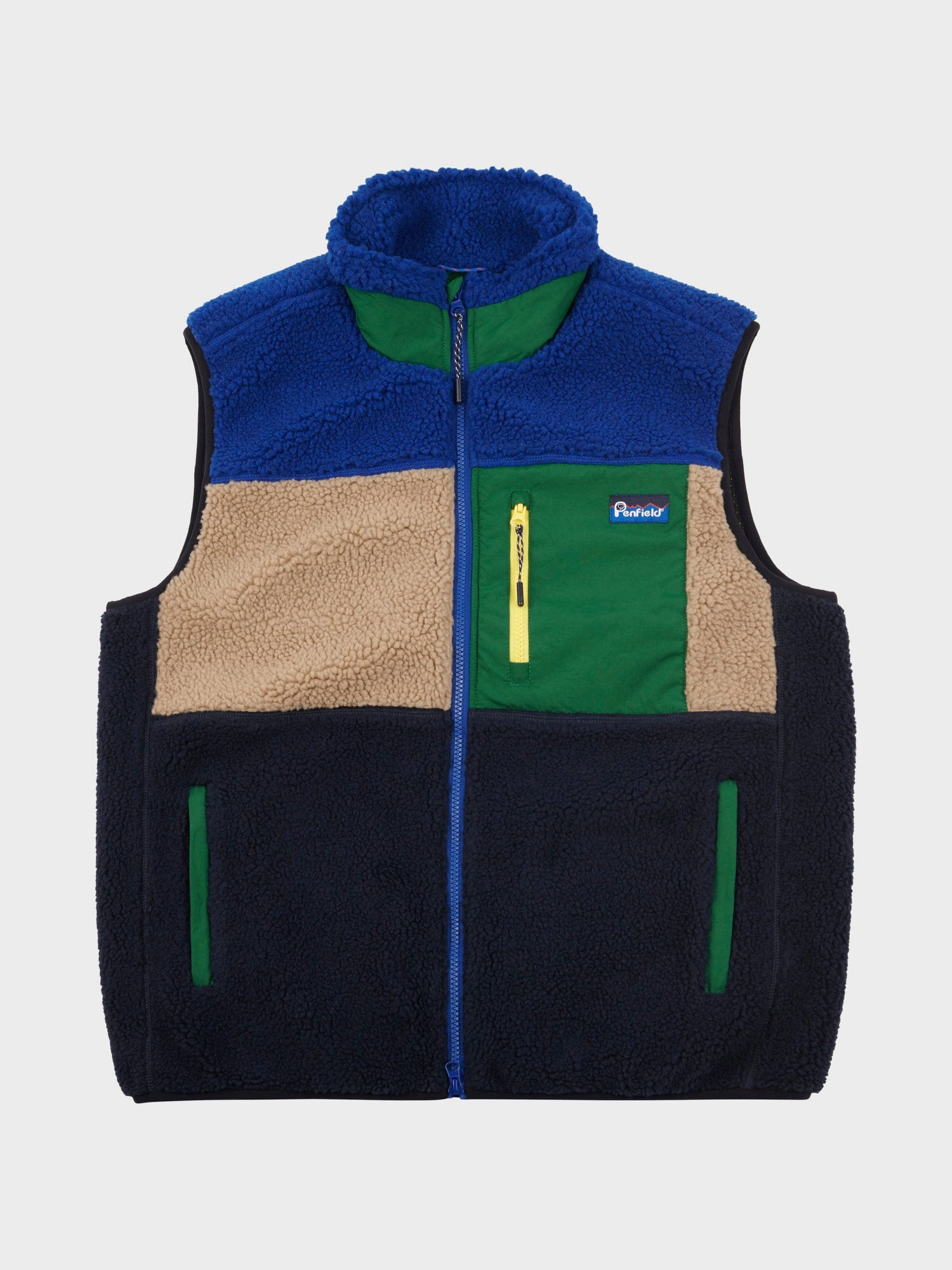 Micro Perforated Panels Flexible Hem Adjustment Mattawa Fleece Vest in Sodalite Blue