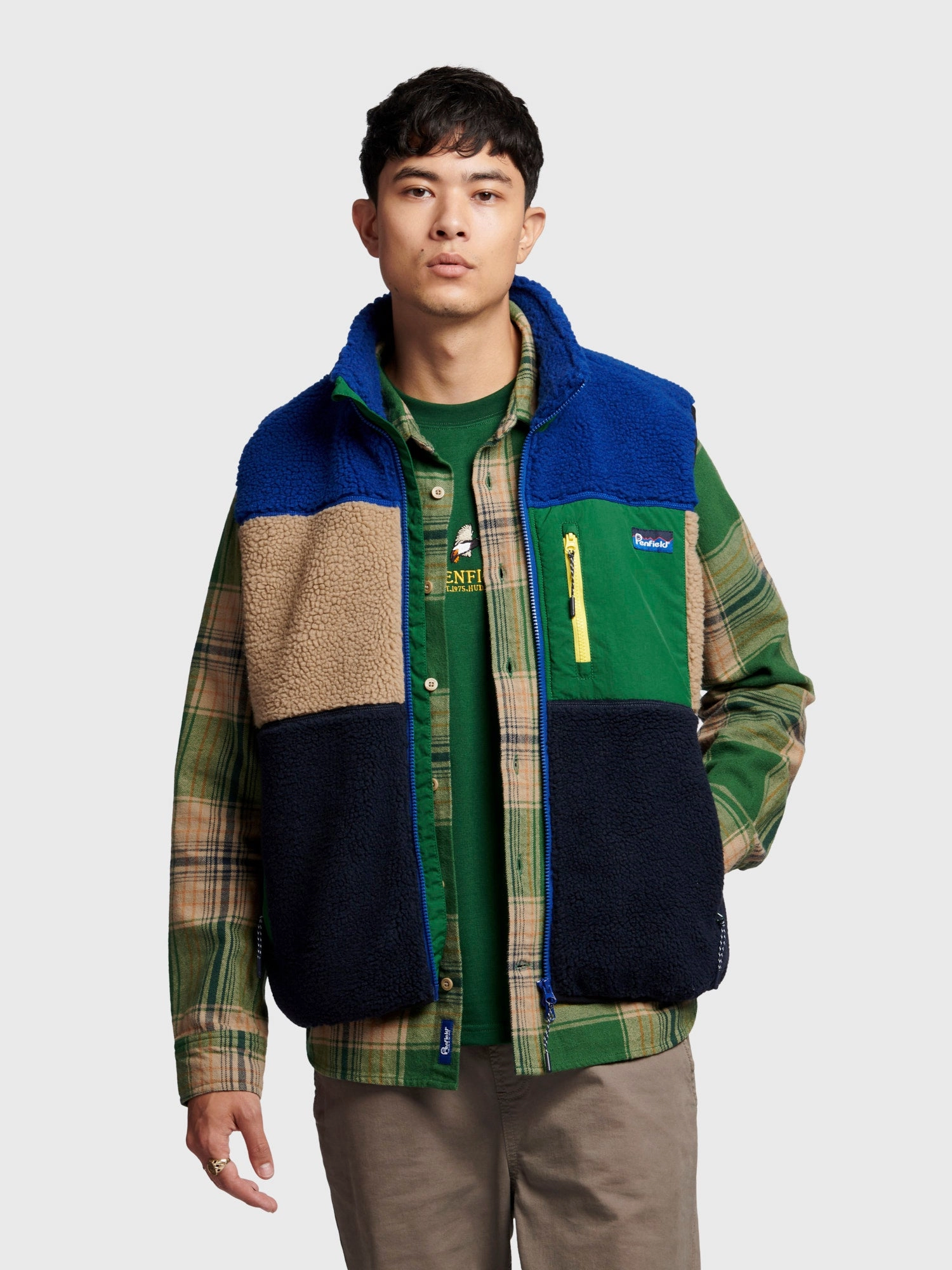 Dynamic flex Mattawa Fleece Vest in Sodalite Blue