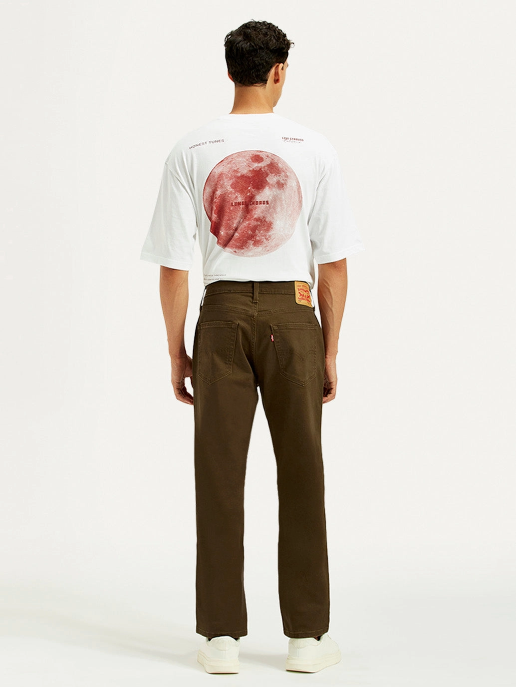 Fashionable Waist Effortless Look Men's 541 Brown Overdyed Athletic Tapered Fit Mid Rise Jeans