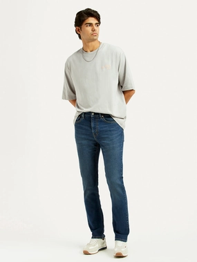 Men's 505 Dark Indigo Straight Fit Mid Rise Jeans Closet Staple