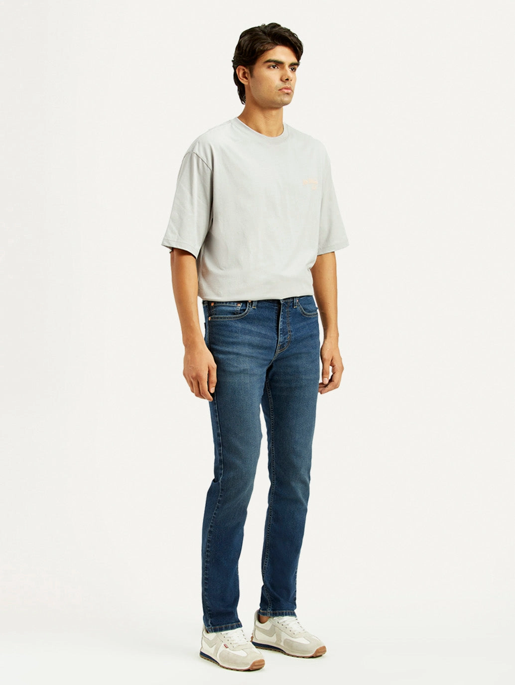 Travel Outfit Music Event Luxury Minimalist Men's 505 Dark Indigo Straight Fit Mid Rise Jeans