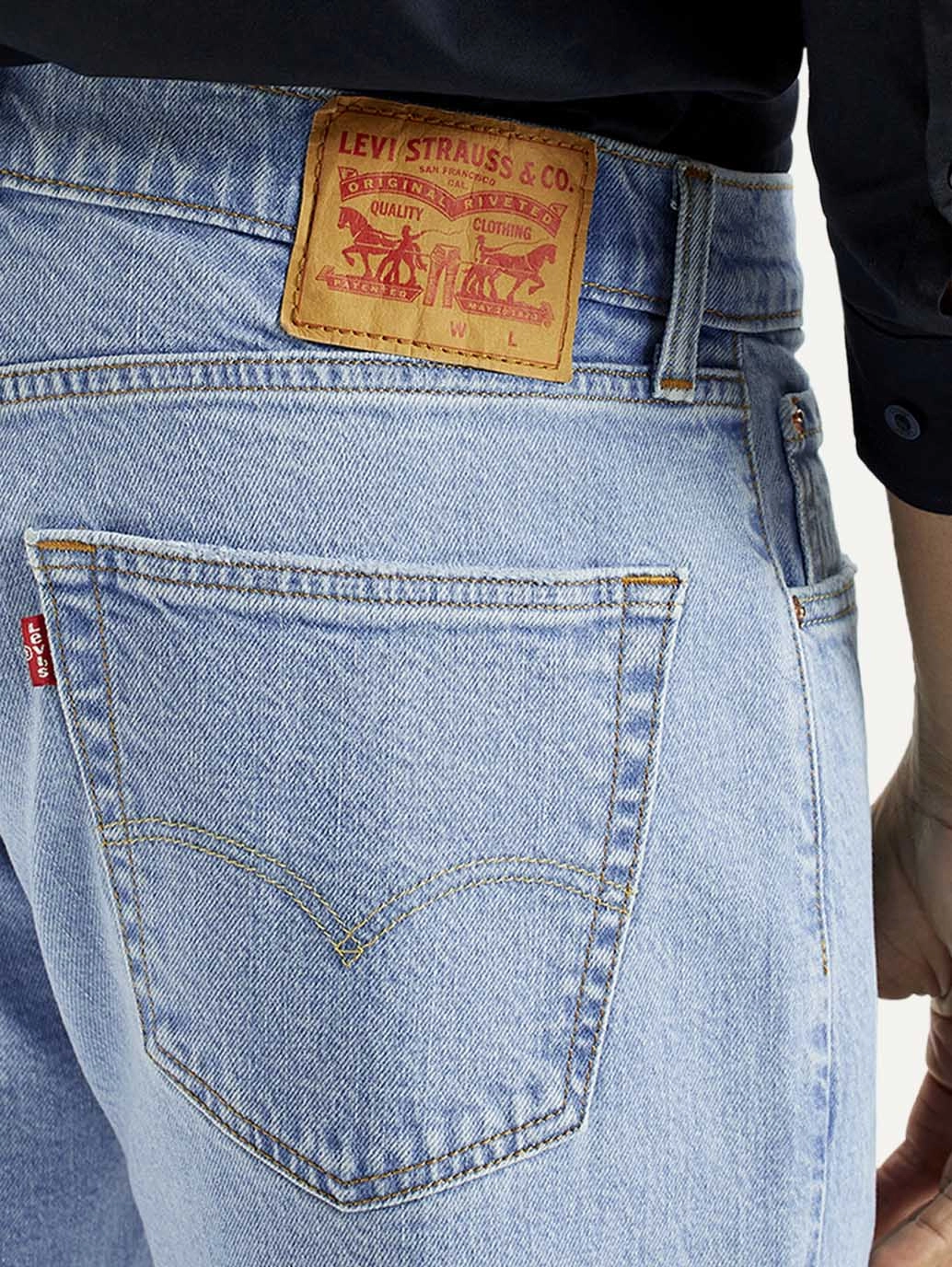 Men's 505 Light Indigo Straight Fit Mid Rise Jeans Stylish Vibes