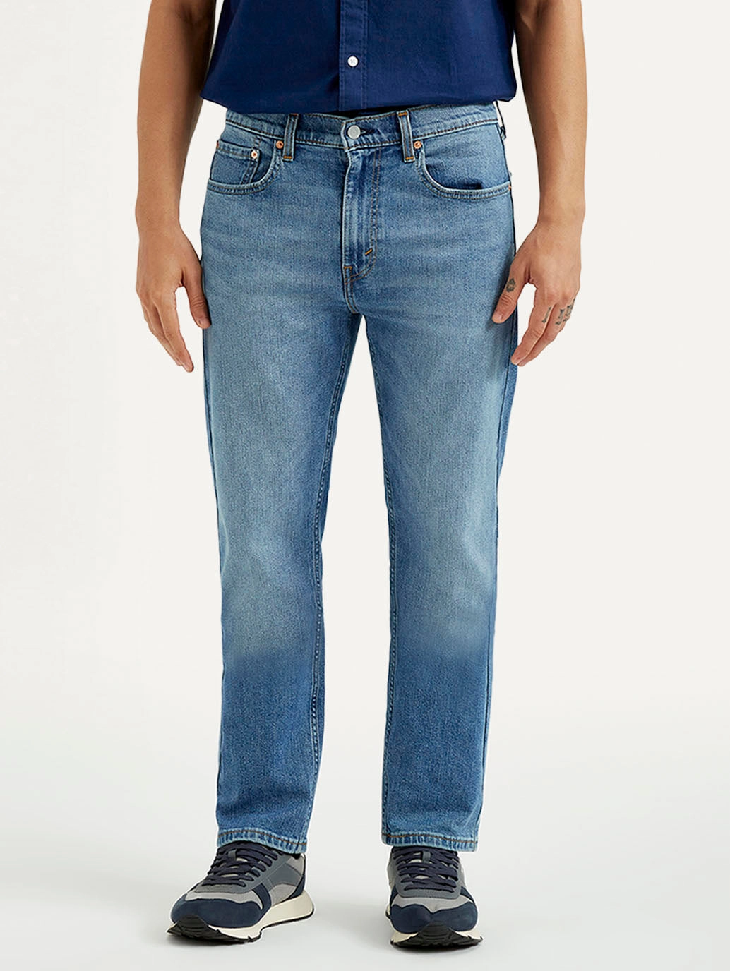 Brunch Outfit Vintage Lover Formal Men's 505 Med Indigo Straight Fit Mid Rise Jeans