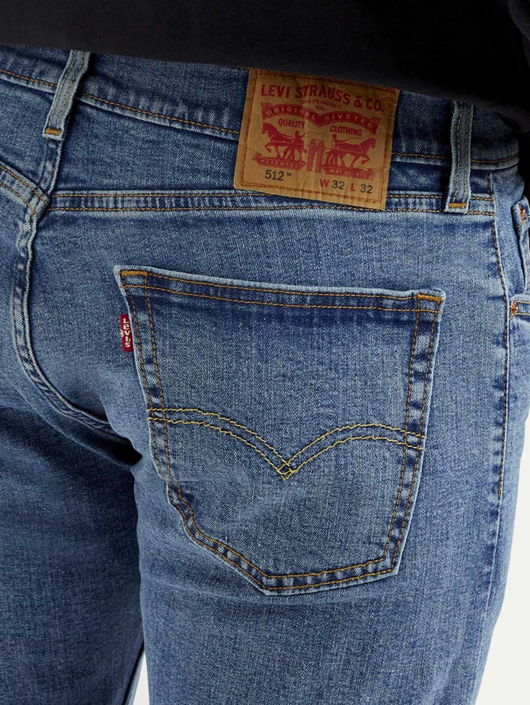 Men's 505 Mid Indigo Straight Fit Mid Rise Jeans All-day Comfort