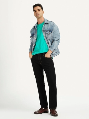 Men's 511 Black Slim Fit Mid Rise Jeans On The Move Balanced Look