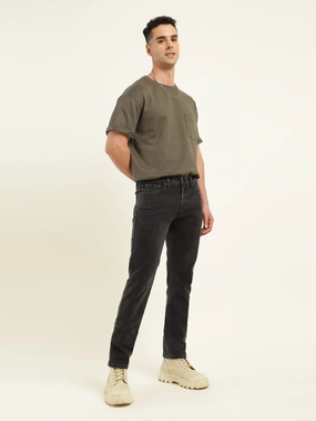 Men's 511 Black Slim Fit Mid Rise Jeans Crisp Look