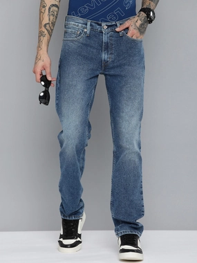 Smart Casual Spring Mood Formal Classic Office Wear Men's 511 Blue Slim Fit Mid Rise Jeans