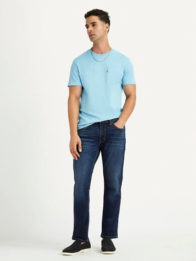 Men's 511 Blue Slim Fit Mid Rise Jeans Relaxed Tailoring Sunny Vibes Vibrant Relaxed Style