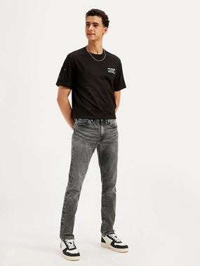 Men's 511 Charcoal Grey Slim Fit Mid Rise Jeans Anti Snag Thread Technology Fresh Look